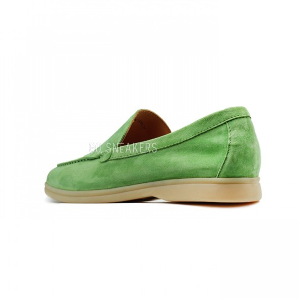 Мужские мокасины Loro Piana Summer Walk - Green