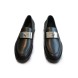 Женские лоферы Hermes Leather Loafers Black
