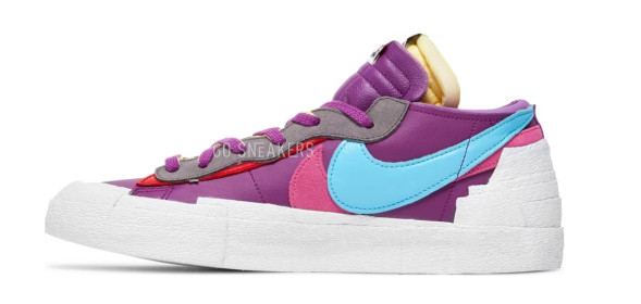 Унисекс кроссовки Nike KAWS x sacai x Blazer Low 'Purple Dusk'