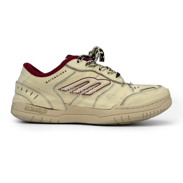 Унисекс кроссовки Balenciaga Hamptons Worn Out Low Beige &amp; Red