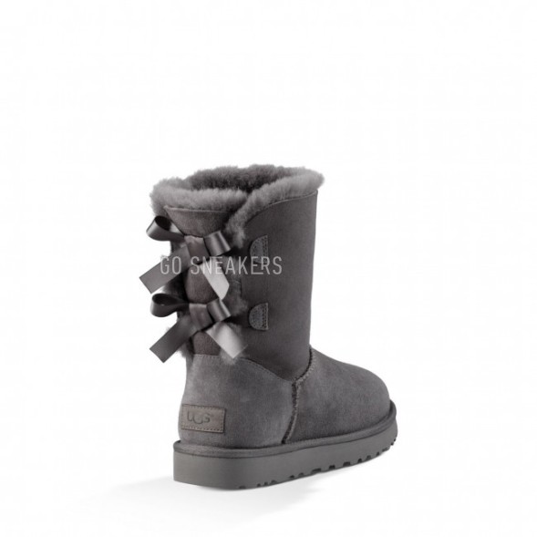 Женские угги с бантиками Bailey Bow II Grey