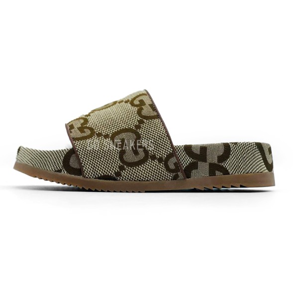Унисекс шлепки Gucci Slippers Platform Brown