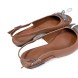 Женские босоножки Hermes Leather Flats Brown
