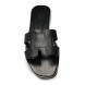 Женские шлепанцы Hermes Flip-flop Black