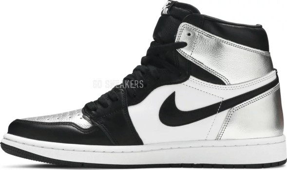 Женские кроссовки Nike Wmns Air Jordan 1 Retro High OG 'Silver Toe'