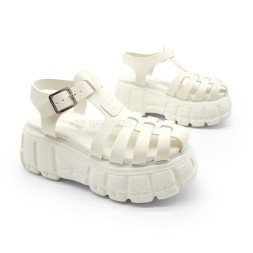 Miu-Miu Sandals Platform White