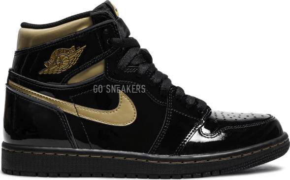 Унисекс кроссовки Nike Air Jordan 1 Retro High OG 'Black Metallic Gold'