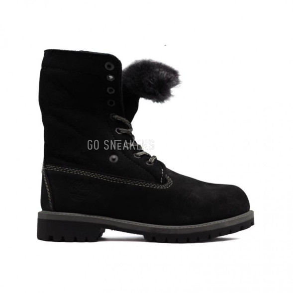 Женские ботинки с мехом Timberland Teddy Albina Black