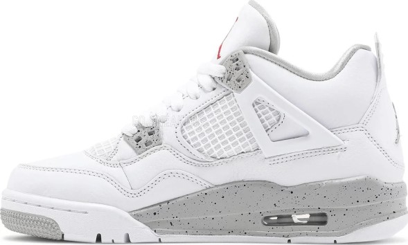 Унисекс кроссовки Nike Air Jordan 4 Retro GS 'White Oreo'