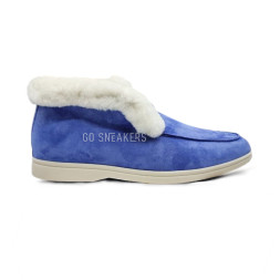 Loro Piana Low Winter Suede Blue