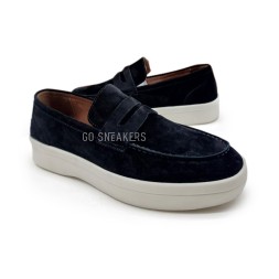 Loro Piana Mocassins Suede Black