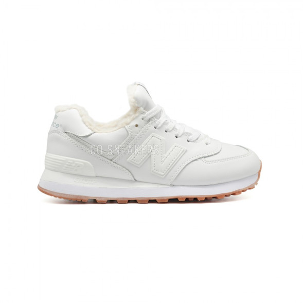 Женские кроссовки New Balance 574 White Leather