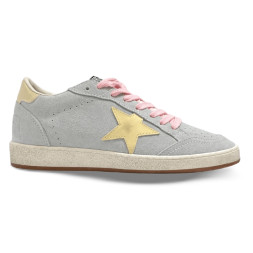 Golden Goose Ball Star Suede Grey/Pink