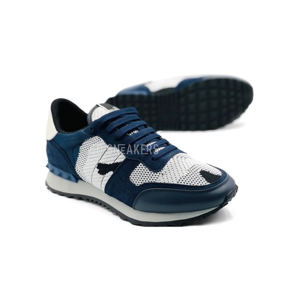 Унисекс кроссовки Valentino Textil Navy/White