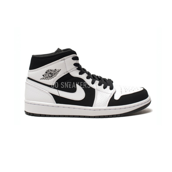Унисекс кроссовки Nike Air Jordan 1 Mid White Black