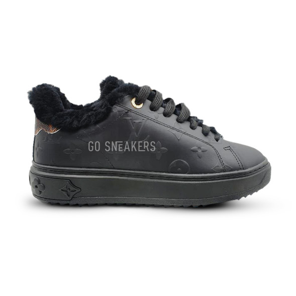 Унисекс зимние кроссовки Louis Vuitton Sneakers Winter Full Black