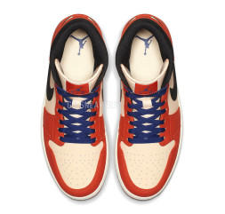 Nike Air Jordan 1 Mid Team Orange Black