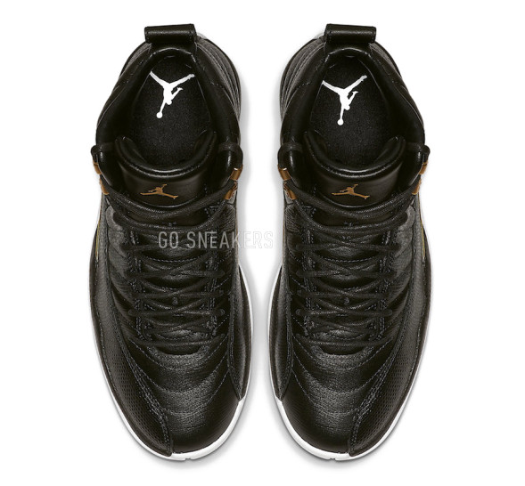 Унисекс кроссовки Nike Air Jordan 12 Retro Black Metallic Gold White