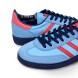Унисекс кеды Adidas Manchester SPZL x C.P. Company “Light Blue Bright Red Dark Blue”