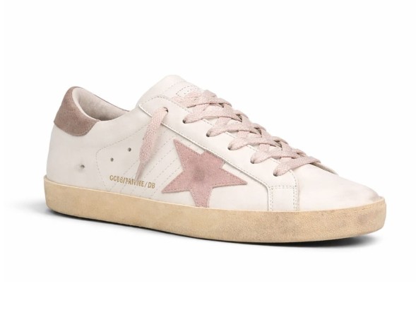 Женские кеды Golden Goose Super-Star Pech Pink Star