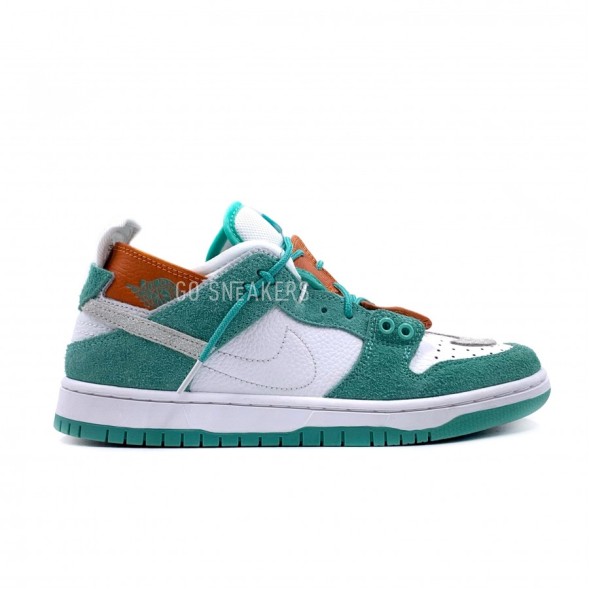 Мужские кроссовки Nike Dunk Low White&amp;Green