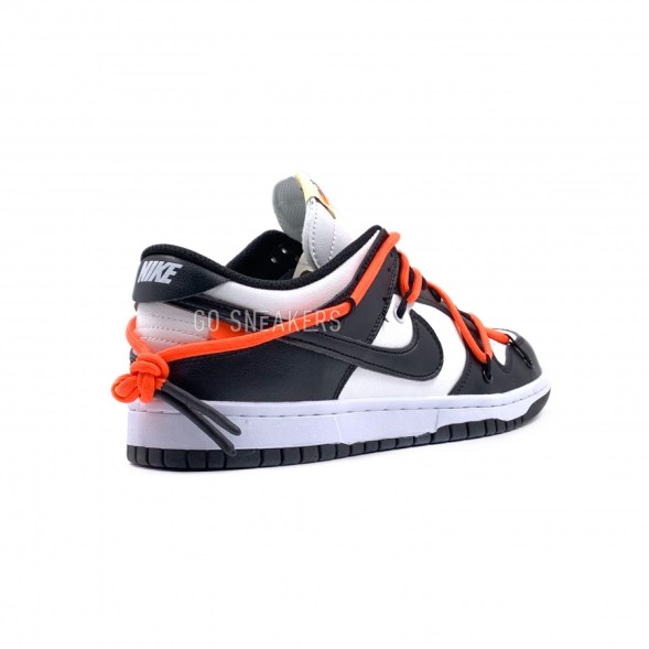 Мужские кроссовки Off-White x Nike Dunk Low Black&amp;White