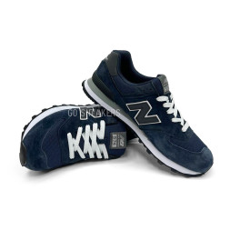New Balance 574 Man Suede Dark Navy