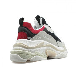 Женские кроссовки Balensiaga Triple S Grey-Black-Red