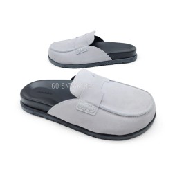 Hermes Sabo Suede White