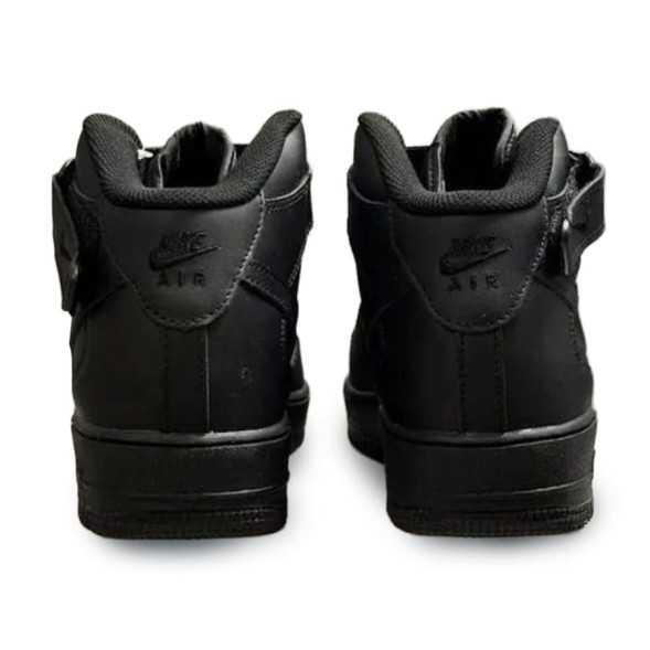 Мужские кроссовки Nike Air Force 1 Mid Black Autumn Black