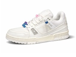 Louis Vuitton Trainer Maxi Skateboard Shoes Low-Top White