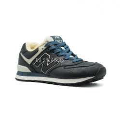 New Balance Мужские 574 Navy Leather
