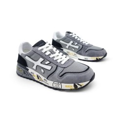 Premiata 483 Textile/Suede Air Light Grey