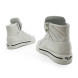 Женские кроссовки Prada Macro Nylon And Leather High-Top Sneakers White
