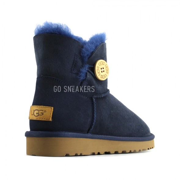 Женские непромокаемые мини угги с пуговицей Bailey Button Mini Navy II