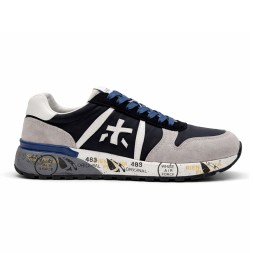 Premiata 483 Textile/Suede White/Black