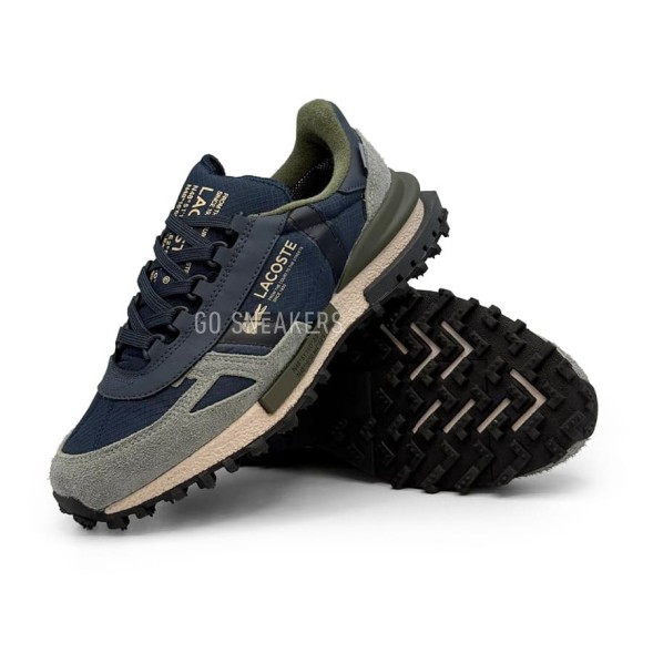 Мужские кроссовки Lacoste Anti Slip Wear Resistant Low Top Casual Shoes Men's Blue