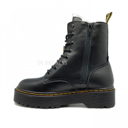 Женские ботинки с мехом Dr. Martens Jadon Black