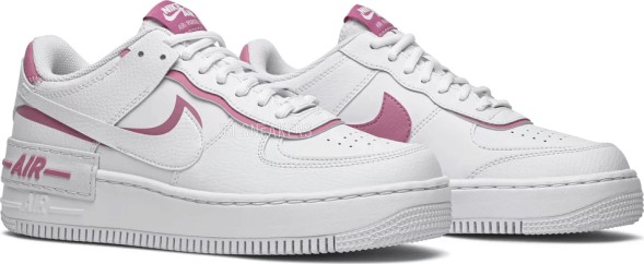 Женские кроссовки Nike Wmns Air Force 1 Shadow 'White Magic Flamingo'
