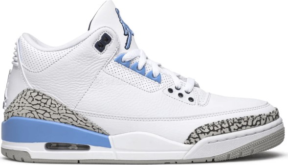 Унисекс кроссовки Nike Air Jordan 3 Retro 'UNC'