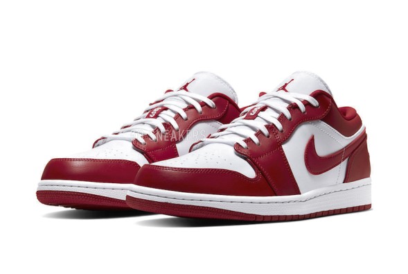 Унисекс кроссовки Nike Air Jordan 1 Low Gym Red White