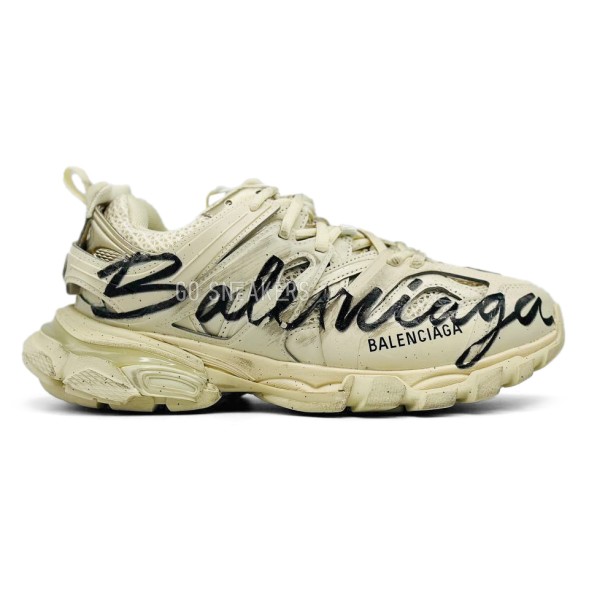 Женские кроссовки Balenciaga Track 3 Graffiti Cream