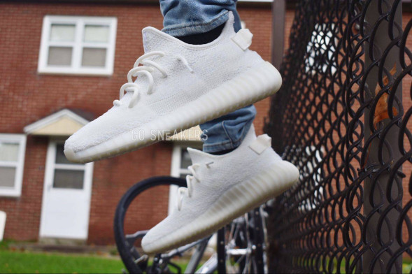 Женские кроссовки Adidas Yeezy Boost 350 Cream White