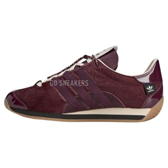Унисекс кроссовки Adidas Originals Country OG x SFTM Pony Hair Pack Maroon